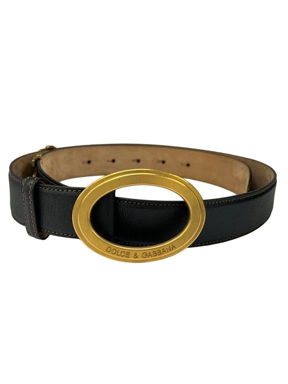 Dolce & Gabbana Belt Black Leather